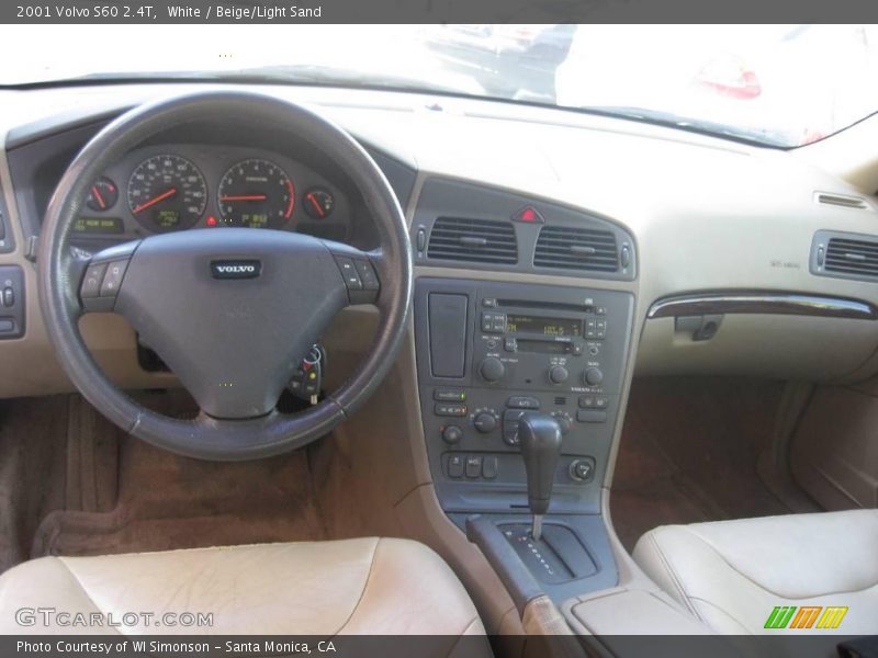 White / Beige/Light Sand 2001 Volvo S60 2.4T