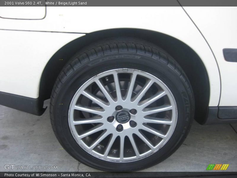 White / Beige/Light Sand 2001 Volvo S60 2.4T