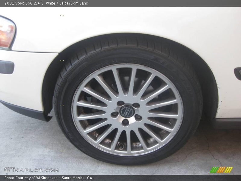 White / Beige/Light Sand 2001 Volvo S60 2.4T