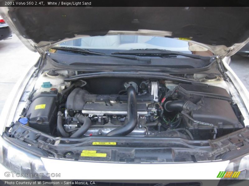 White / Beige/Light Sand 2001 Volvo S60 2.4T