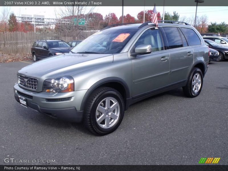 Willow Green Metallic / Taupe 2007 Volvo XC90 3.2 AWD