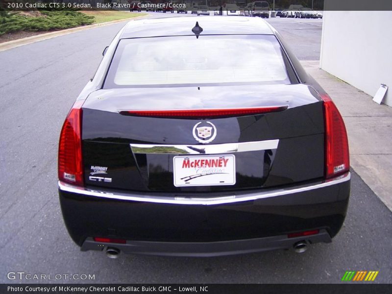 Black Raven / Cashmere/Cocoa 2010 Cadillac CTS 3.0 Sedan