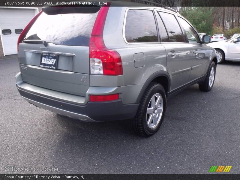 Willow Green Metallic / Taupe 2007 Volvo XC90 3.2 AWD