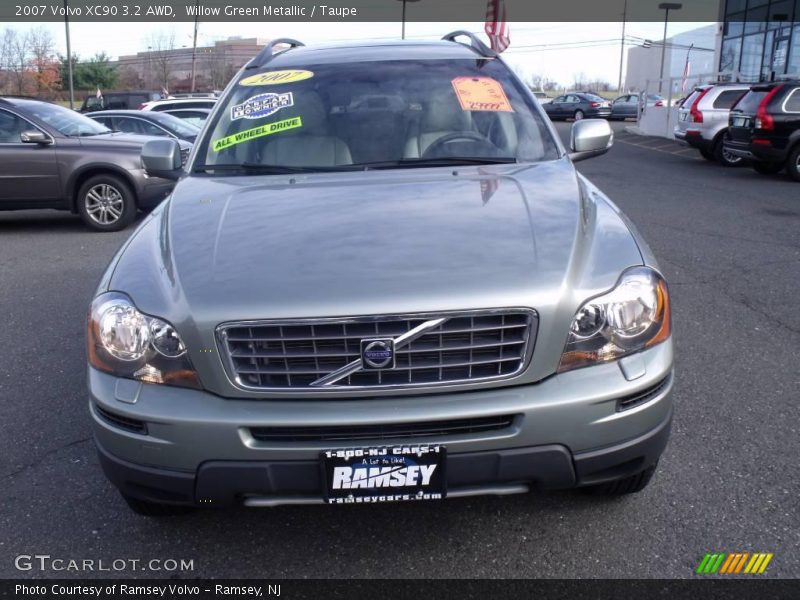 Willow Green Metallic / Taupe 2007 Volvo XC90 3.2 AWD