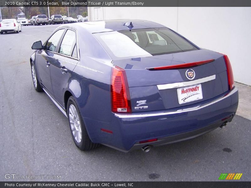 Blue Diamond Tricoat / Light Titanium/Ebony 2010 Cadillac CTS 3.0 Sedan