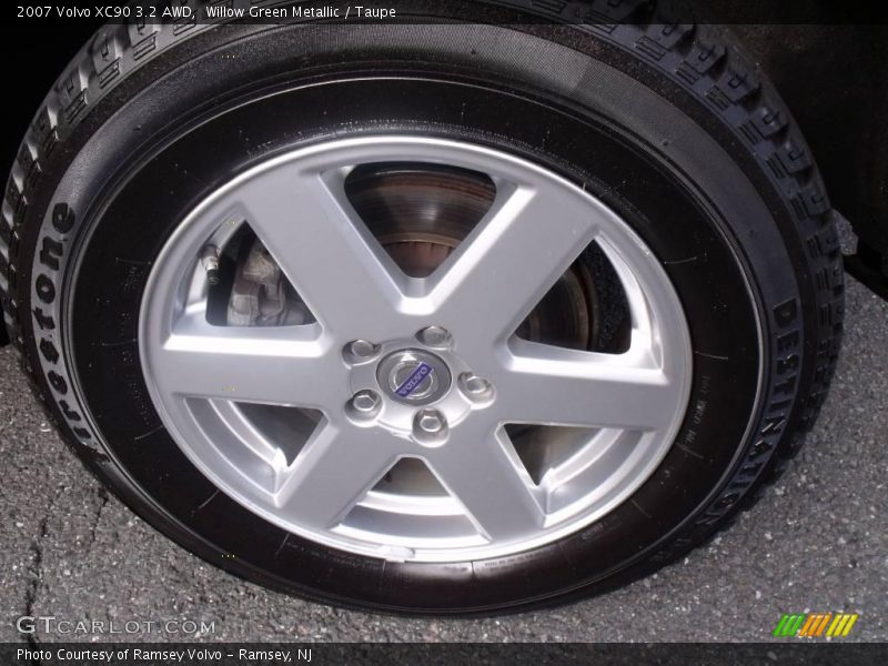 Willow Green Metallic / Taupe 2007 Volvo XC90 3.2 AWD
