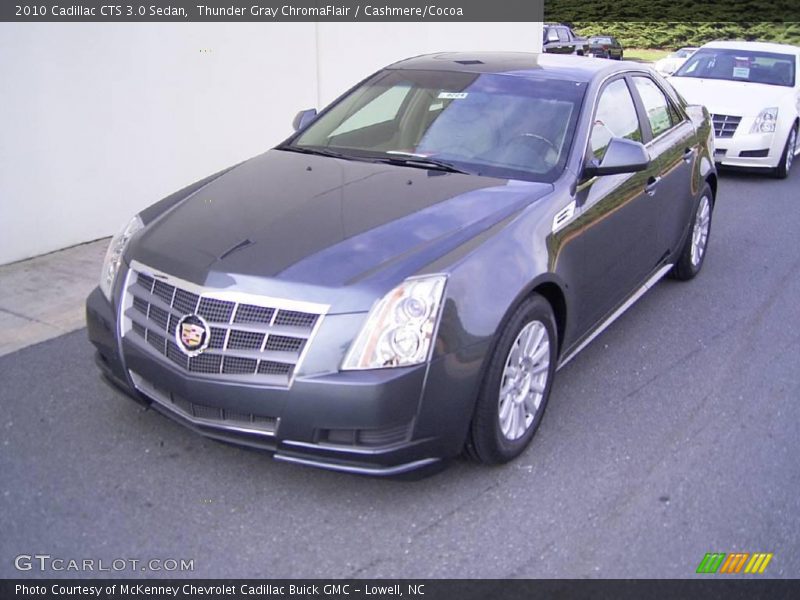 Thunder Gray ChromaFlair / Cashmere/Cocoa 2010 Cadillac CTS 3.0 Sedan