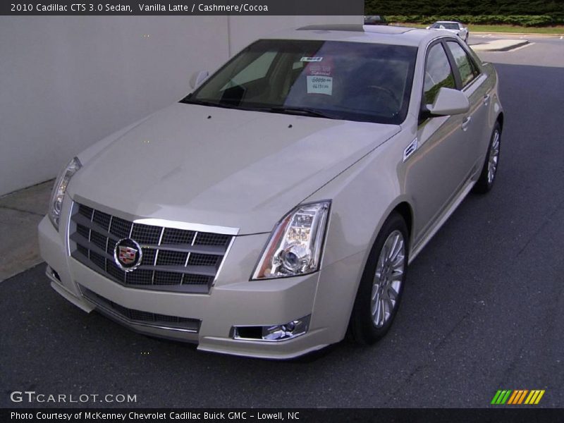 Vanilla Latte / Cashmere/Cocoa 2010 Cadillac CTS 3.0 Sedan