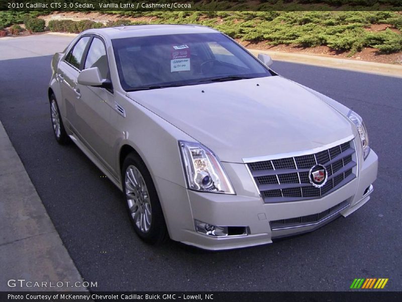 Vanilla Latte / Cashmere/Cocoa 2010 Cadillac CTS 3.0 Sedan