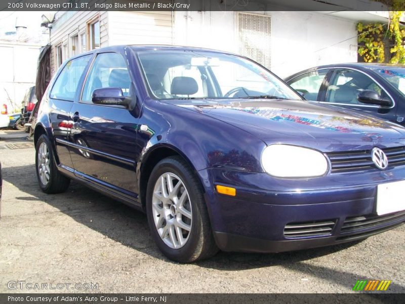 Indigo Blue Metallic / Black/Gray 2003 Volkswagen GTI 1.8T
