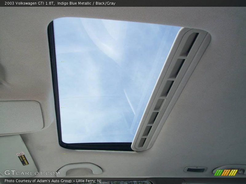 Indigo Blue Metallic / Black/Gray 2003 Volkswagen GTI 1.8T