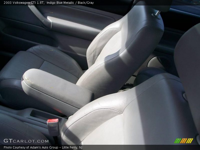 Indigo Blue Metallic / Black/Gray 2003 Volkswagen GTI 1.8T