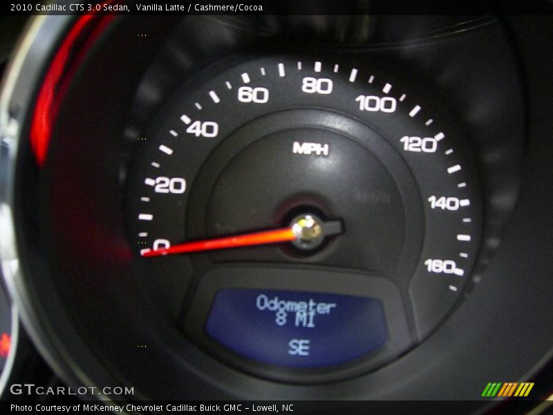 Vanilla Latte / Cashmere/Cocoa 2010 Cadillac CTS 3.0 Sedan