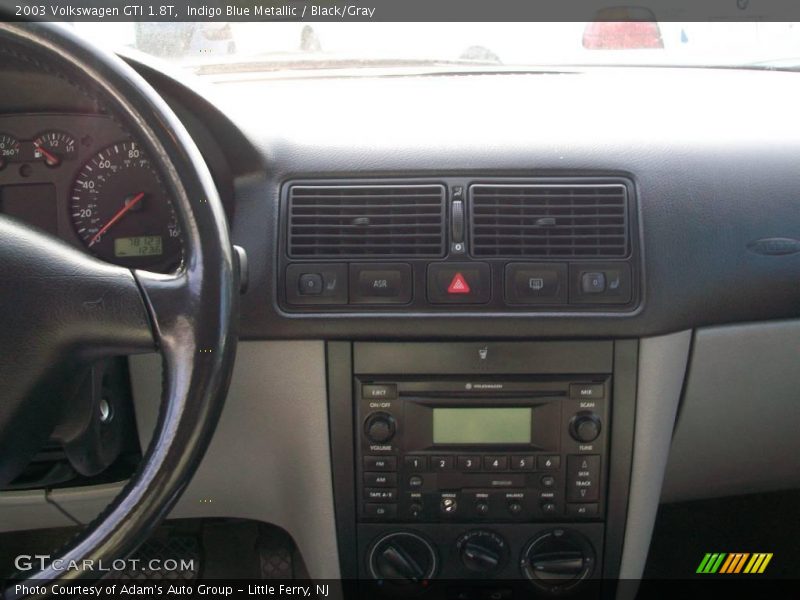 Indigo Blue Metallic / Black/Gray 2003 Volkswagen GTI 1.8T