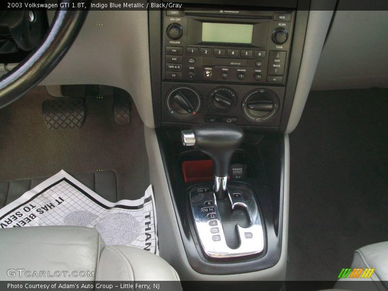 Indigo Blue Metallic / Black/Gray 2003 Volkswagen GTI 1.8T