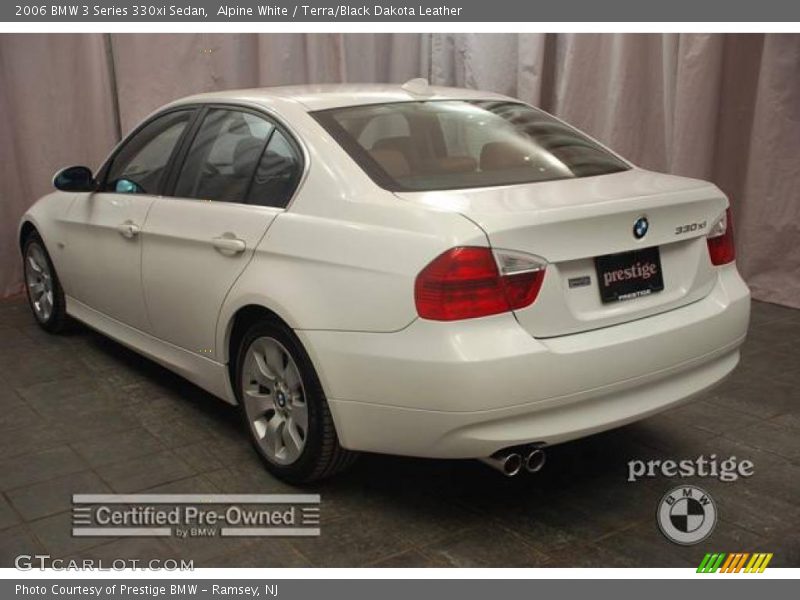 Alpine White / Terra/Black Dakota Leather 2006 BMW 3 Series 330xi Sedan