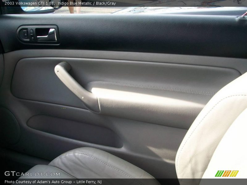 Indigo Blue Metallic / Black/Gray 2003 Volkswagen GTI 1.8T