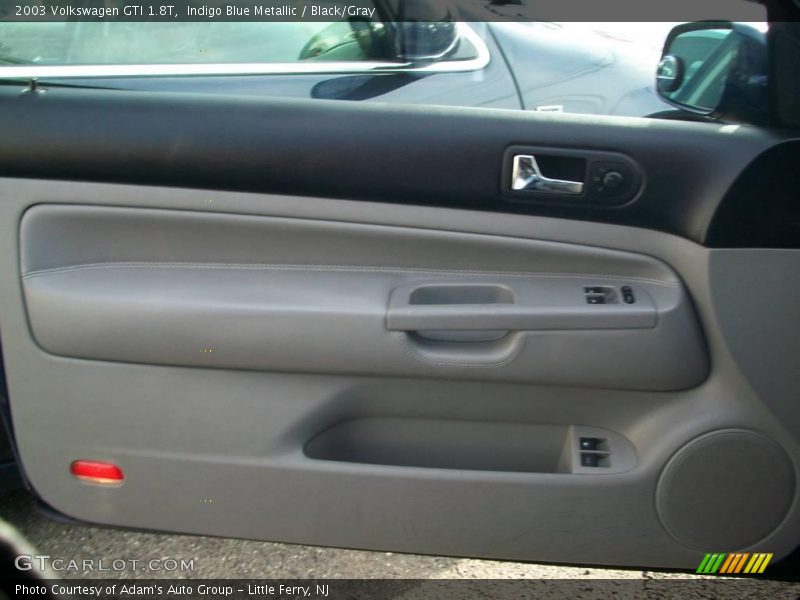 Indigo Blue Metallic / Black/Gray 2003 Volkswagen GTI 1.8T