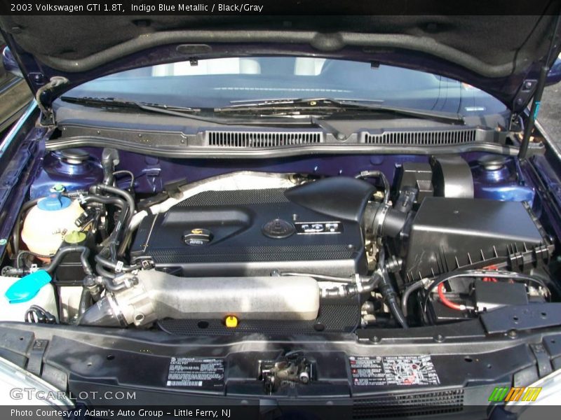 Indigo Blue Metallic / Black/Gray 2003 Volkswagen GTI 1.8T