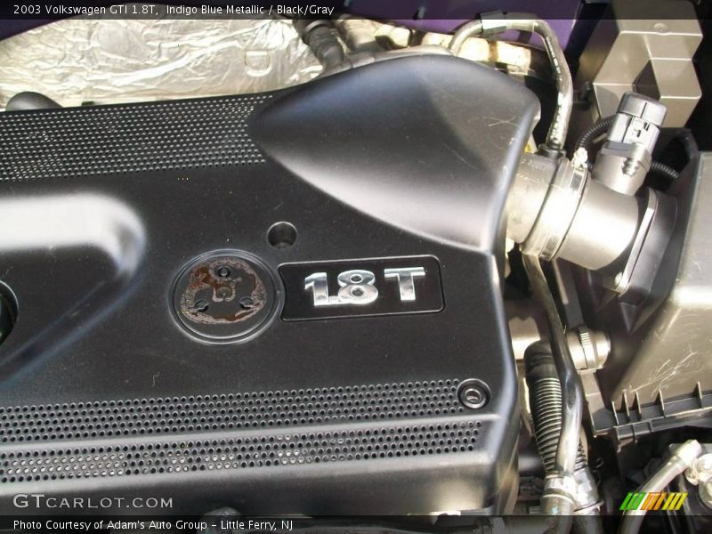 Indigo Blue Metallic / Black/Gray 2003 Volkswagen GTI 1.8T