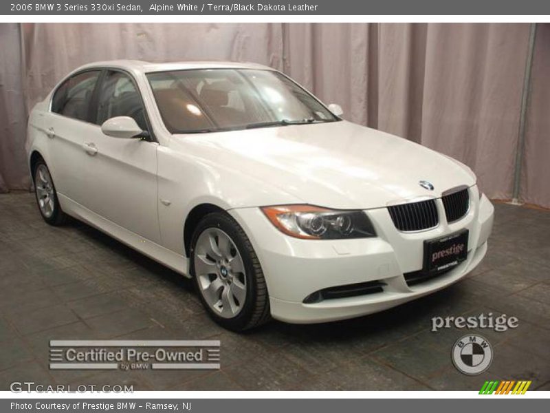Alpine White / Terra/Black Dakota Leather 2006 BMW 3 Series 330xi Sedan