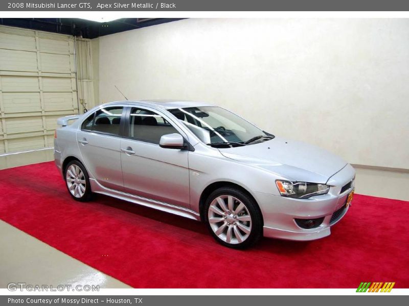 Apex Silver Metallic / Black 2008 Mitsubishi Lancer GTS