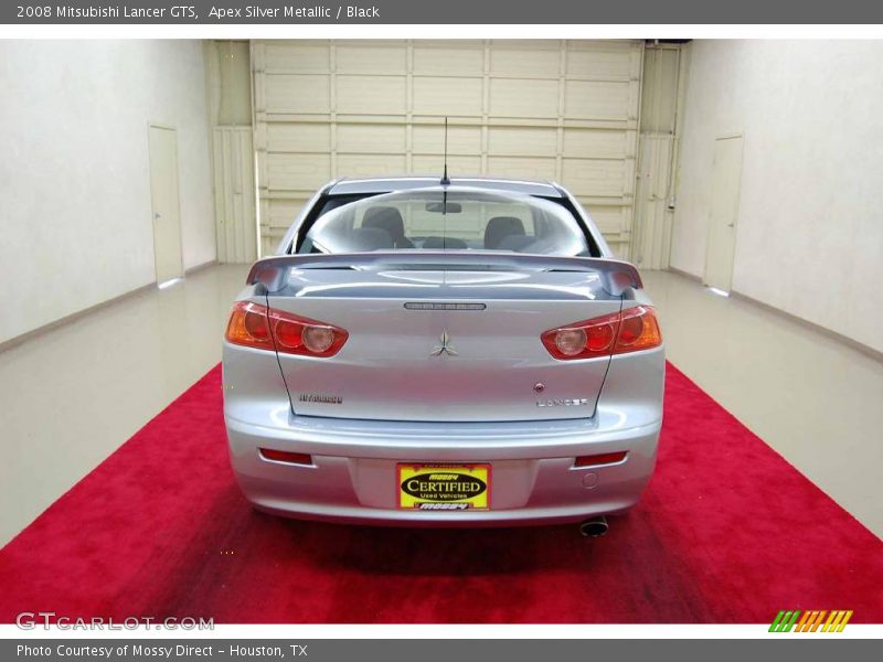 Apex Silver Metallic / Black 2008 Mitsubishi Lancer GTS