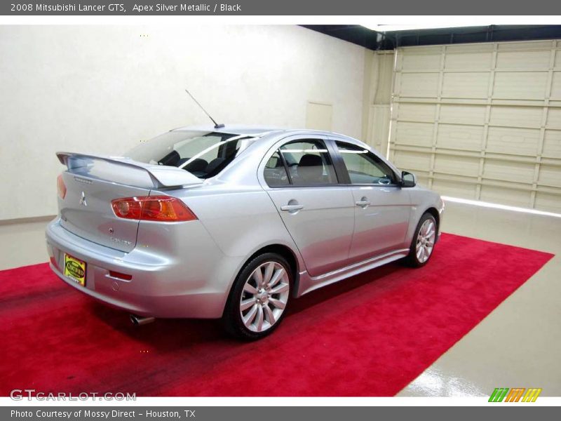 Apex Silver Metallic / Black 2008 Mitsubishi Lancer GTS