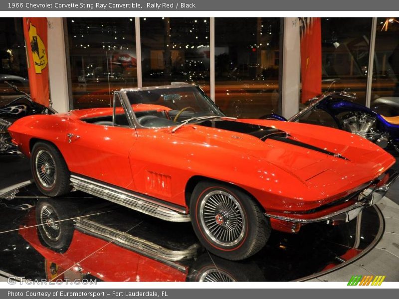 Rally Red / Black 1966 Chevrolet Corvette Sting Ray Convertible