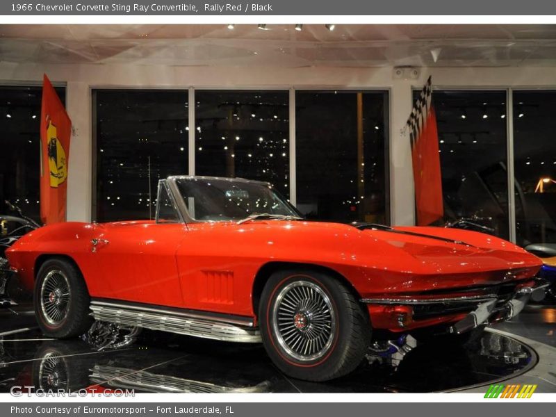 Rally Red / Black 1966 Chevrolet Corvette Sting Ray Convertible