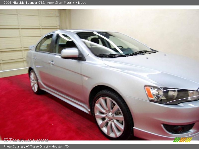 Apex Silver Metallic / Black 2008 Mitsubishi Lancer GTS