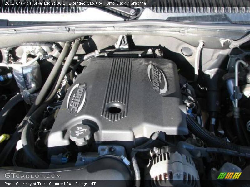 Onyx Black / Graphite 2002 Chevrolet Silverado 2500 LT Extended Cab 4x4