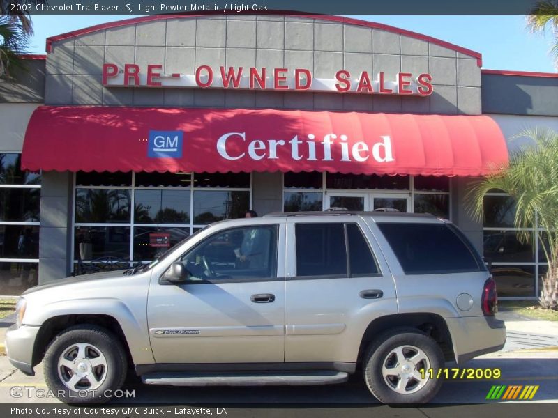 Light Pewter Metallic / Light Oak 2003 Chevrolet TrailBlazer LS
