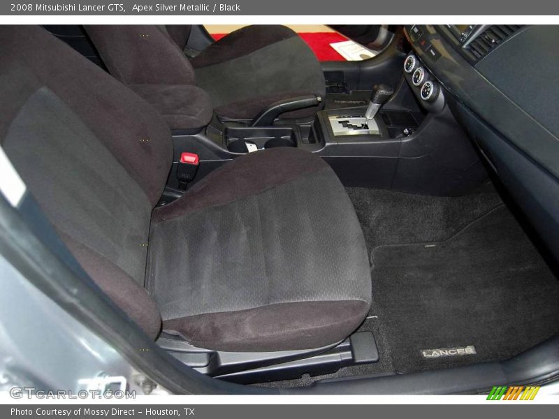 Apex Silver Metallic / Black 2008 Mitsubishi Lancer GTS