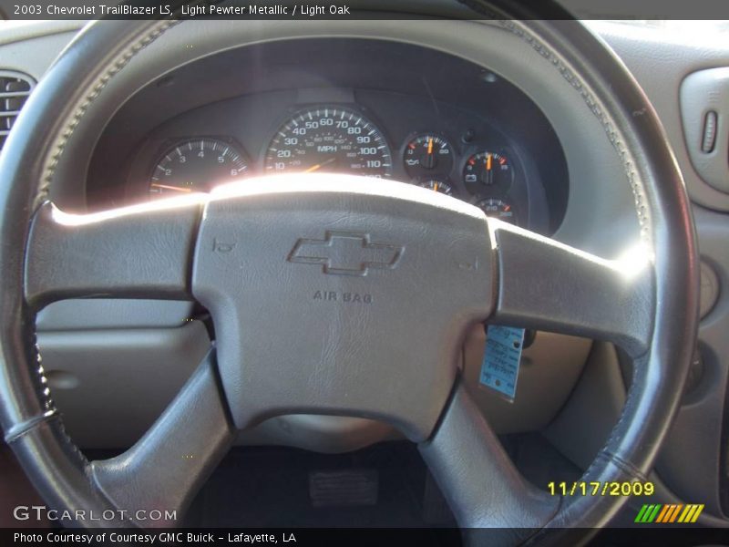 Light Pewter Metallic / Light Oak 2003 Chevrolet TrailBlazer LS