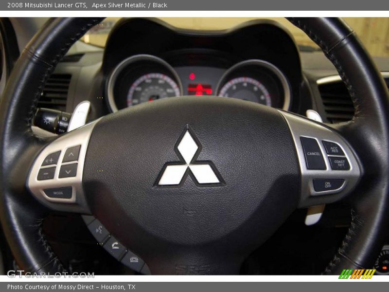 Apex Silver Metallic / Black 2008 Mitsubishi Lancer GTS