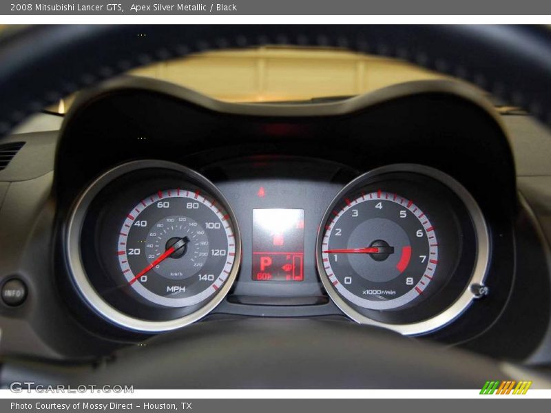 Apex Silver Metallic / Black 2008 Mitsubishi Lancer GTS