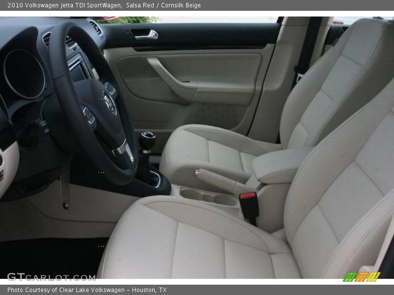 Salsa Red / Cornsilk Beige 2010 Volkswagen Jetta TDI SportWagen