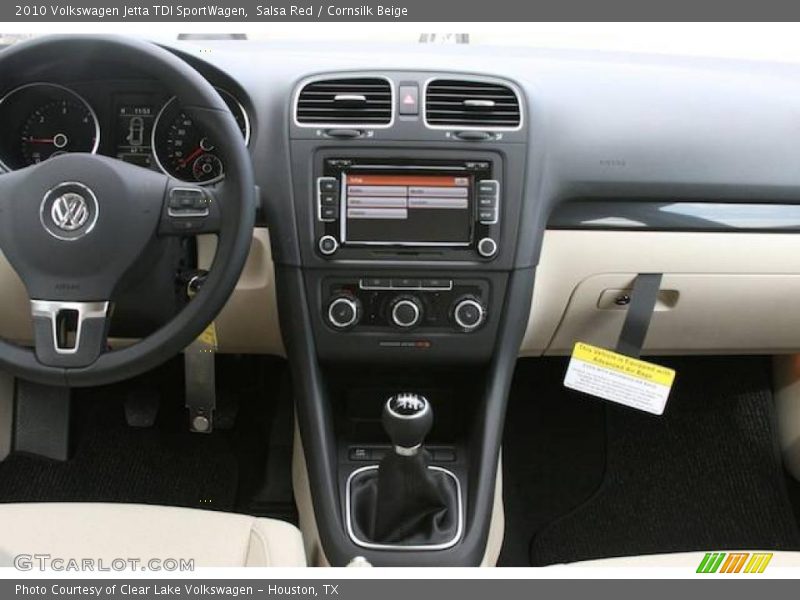 Salsa Red / Cornsilk Beige 2010 Volkswagen Jetta TDI SportWagen