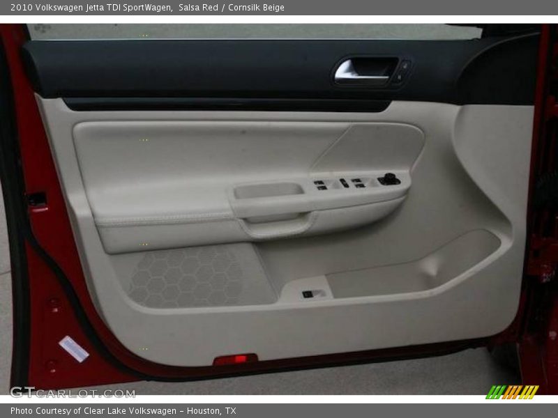 Salsa Red / Cornsilk Beige 2010 Volkswagen Jetta TDI SportWagen