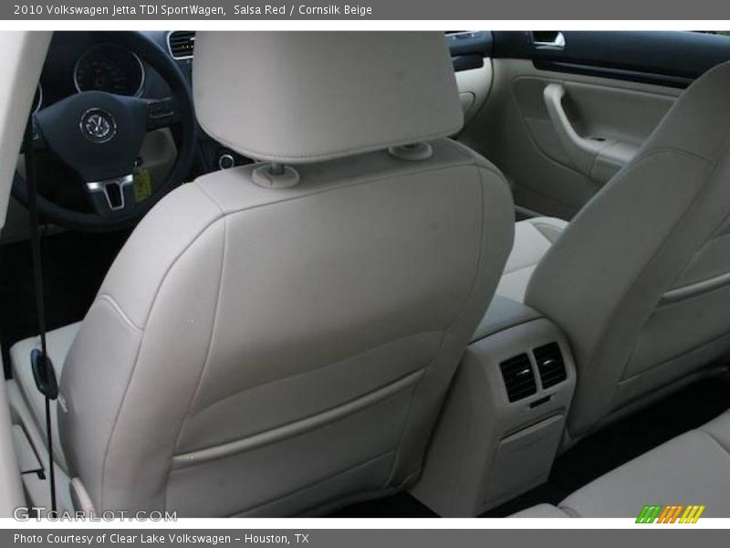 Salsa Red / Cornsilk Beige 2010 Volkswagen Jetta TDI SportWagen