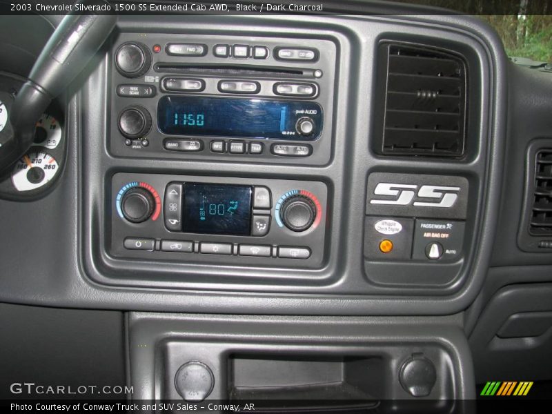 Black / Dark Charcoal 2003 Chevrolet Silverado 1500 SS Extended Cab AWD
