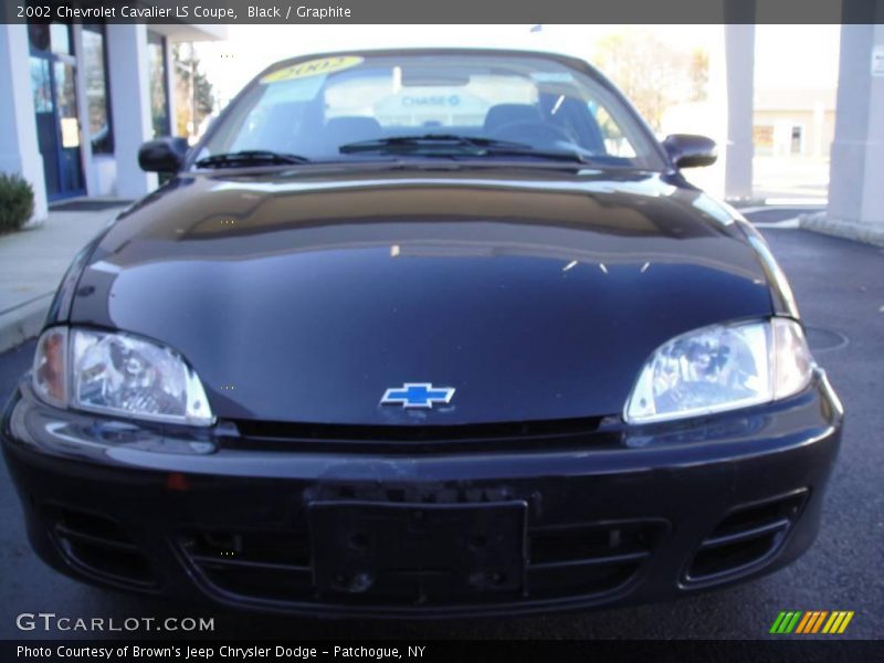 Black / Graphite 2002 Chevrolet Cavalier LS Coupe