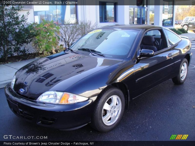 Black / Graphite 2002 Chevrolet Cavalier LS Coupe