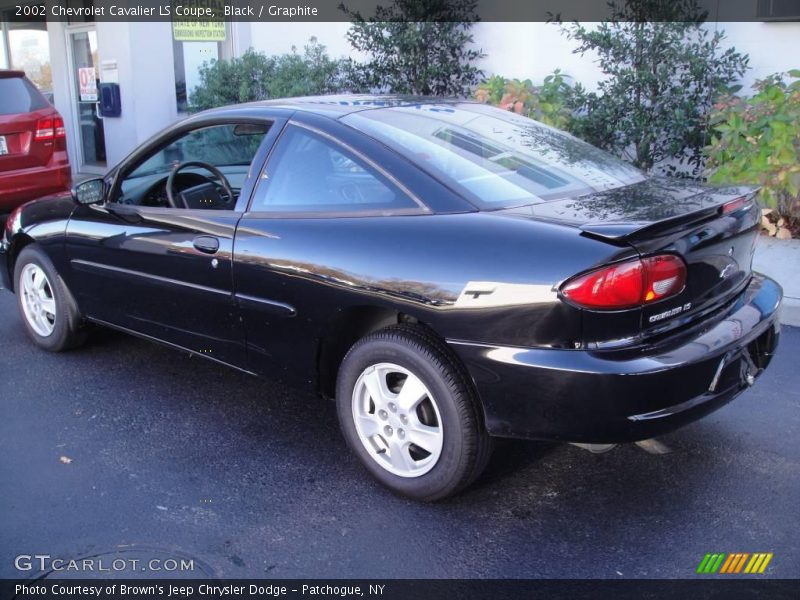 Black / Graphite 2002 Chevrolet Cavalier LS Coupe
