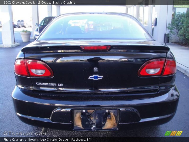 Black / Graphite 2002 Chevrolet Cavalier LS Coupe