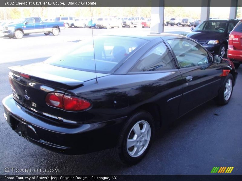 Black / Graphite 2002 Chevrolet Cavalier LS Coupe