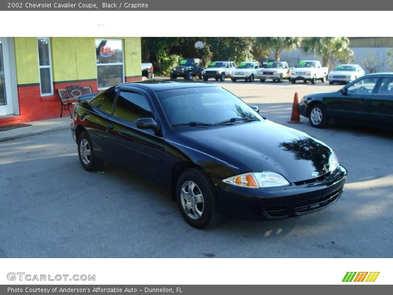 Black / Graphite 2002 Chevrolet Cavalier Coupe
