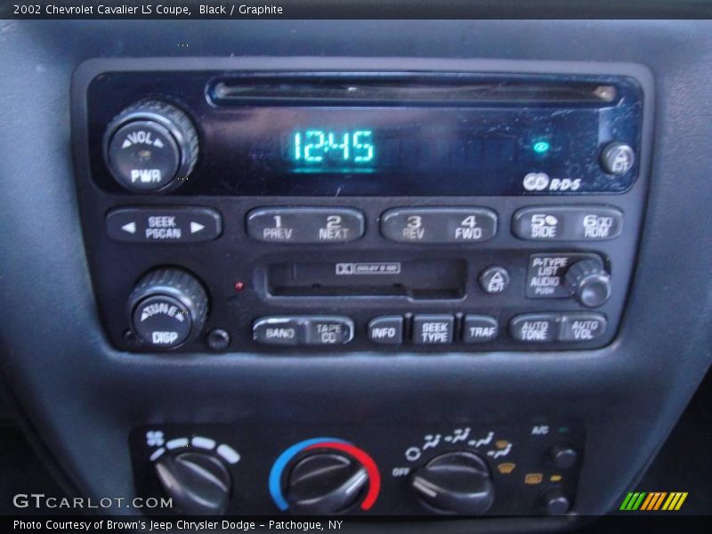 Black / Graphite 2002 Chevrolet Cavalier LS Coupe