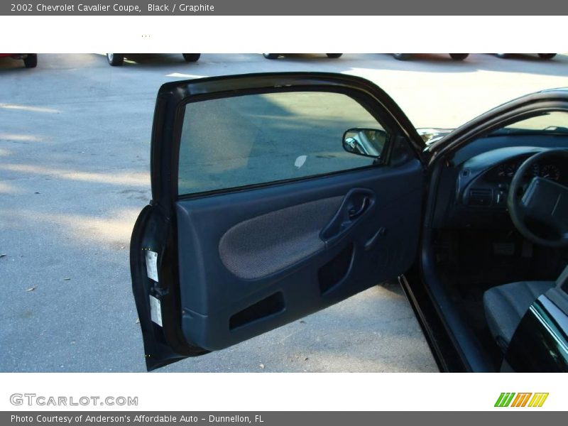 Black / Graphite 2002 Chevrolet Cavalier Coupe